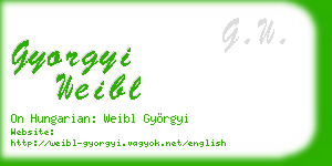 gyorgyi weibl business card