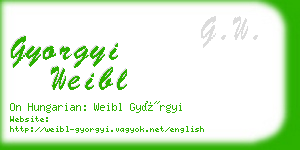 gyorgyi weibl business card